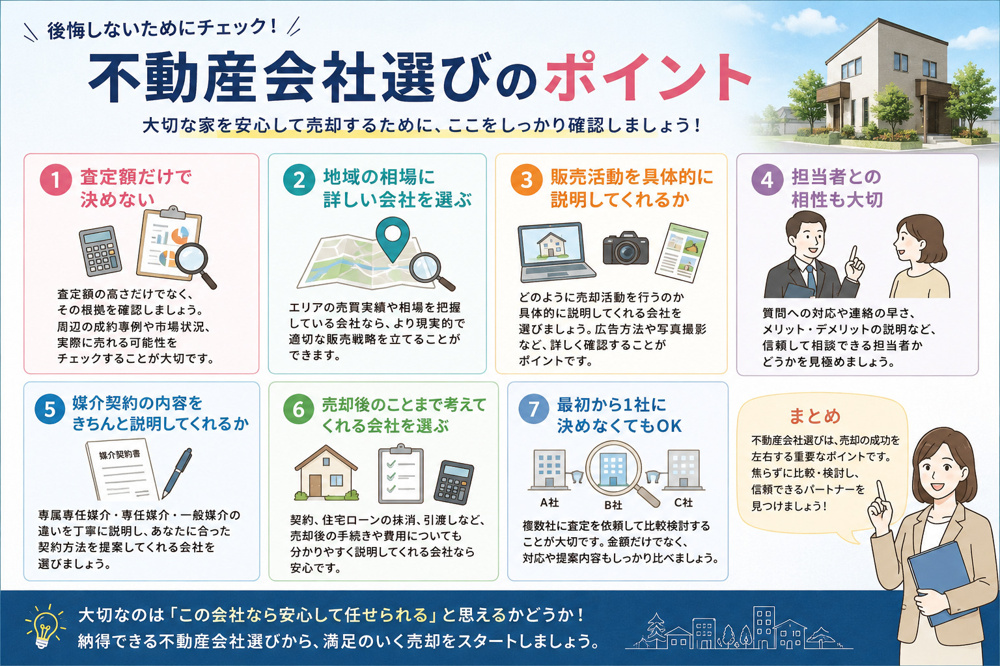 不動産会社選びのポイントの画像