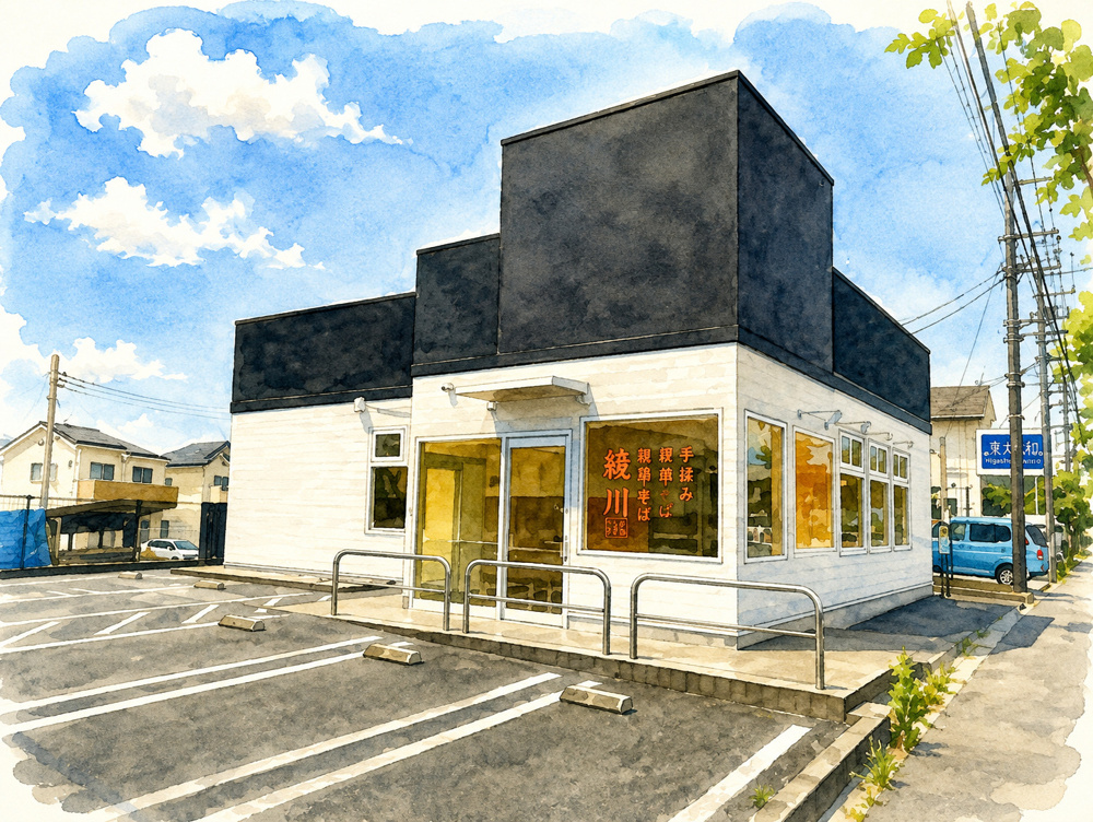 東大和市に新しいラーメン店！「手揉み親鶏中華そば 綾川 東大和店」に注目の画像