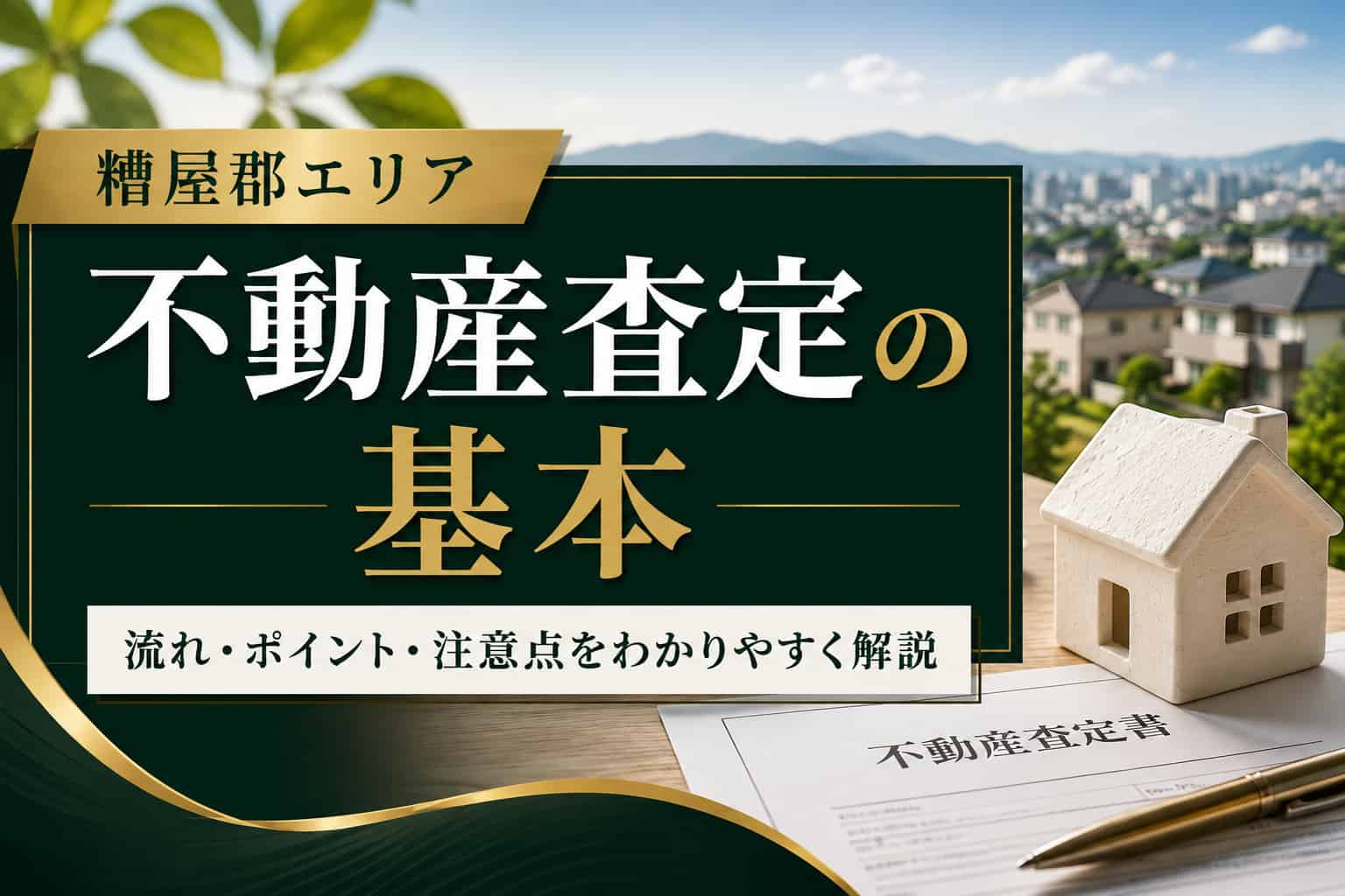 糟屋郡の不動産査定の基本｜流れ・査定ポイント・売却前の注意点の画像