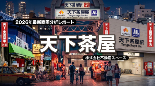 天下茶屋駅の飲食店出店ポテンシャルを徹底分析｜「せんべろの街」の商圏データと賃料相場、駅前再開発と民泊の今後【2026年最新】の画像