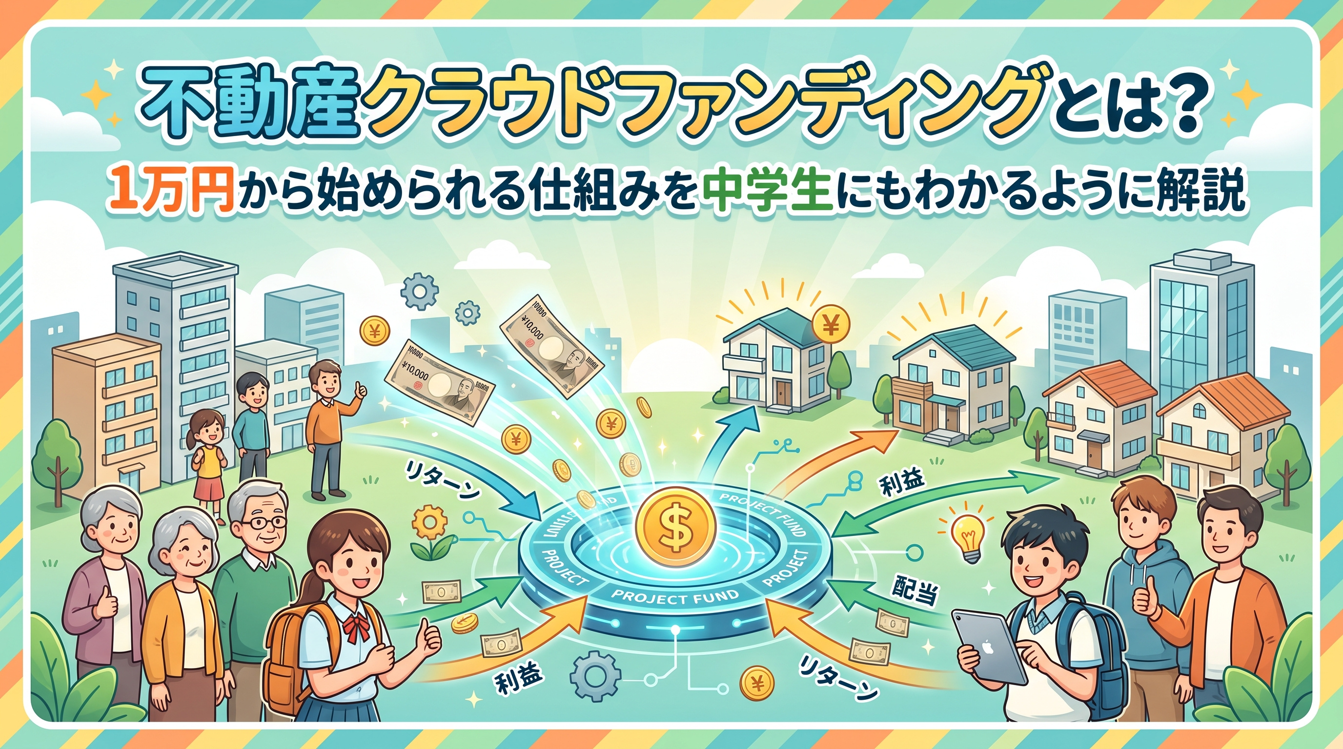 不動産クラウドファンディングとは？1万円から解説の画像