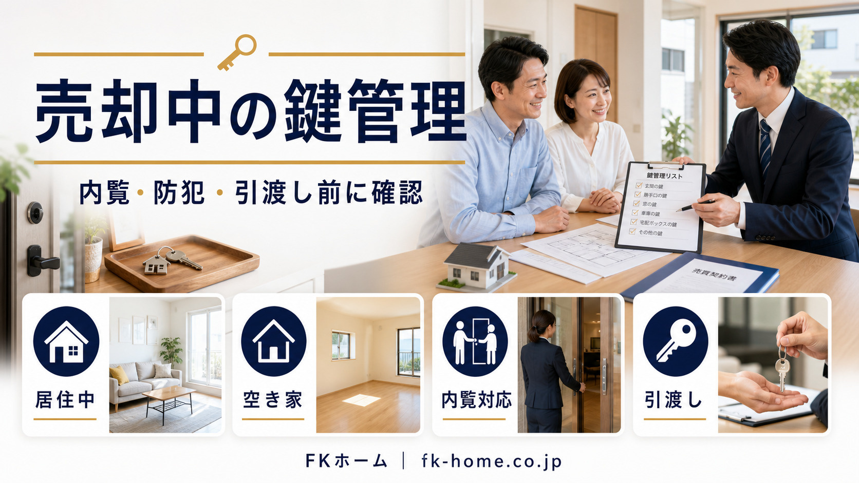 不動産売却で鍵はいつ渡す？内覧・契約・引渡し前に確認したい管理方法の画像