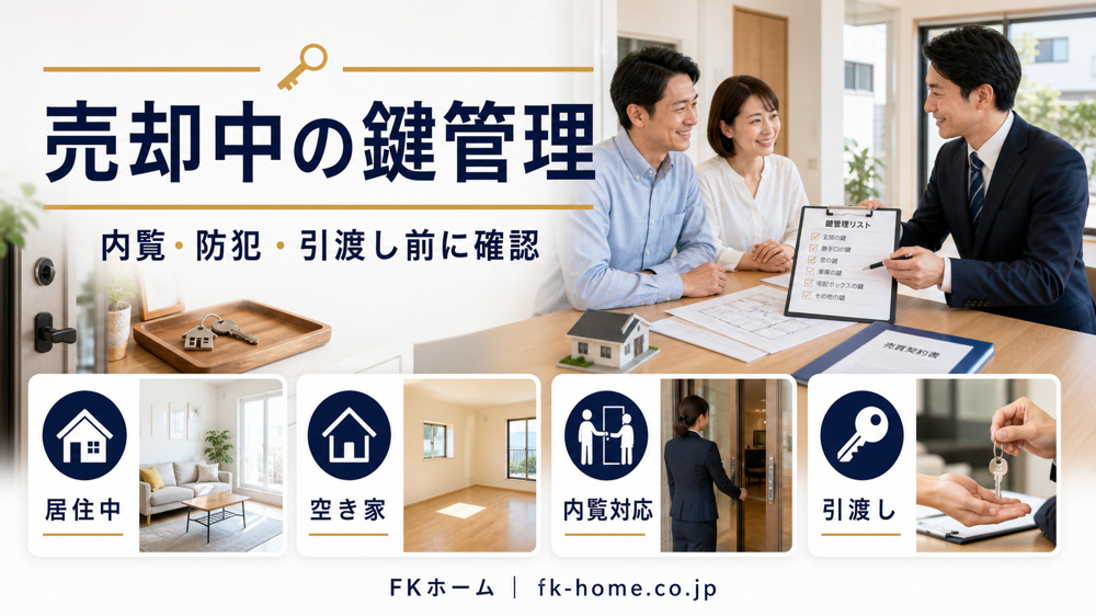 不動産売却で鍵はいつ渡す？内覧・契約・引渡し前に確認したい管理方法の画像