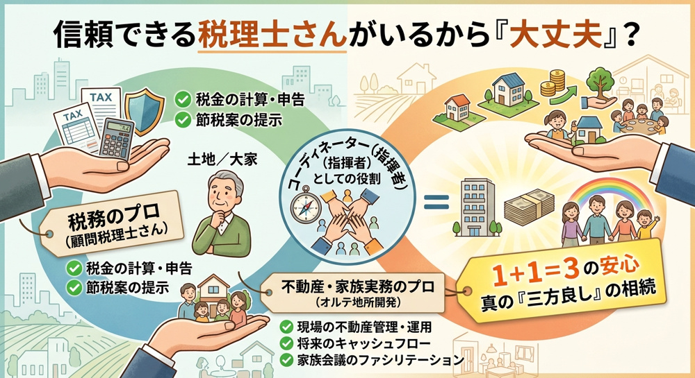 「うちには昔からの顧問税理士さんがいるから大丈夫」……本当にそうですか？ 現場を知るプロが伝える、税務と不動産実務の正しい組み合わせ方の画像