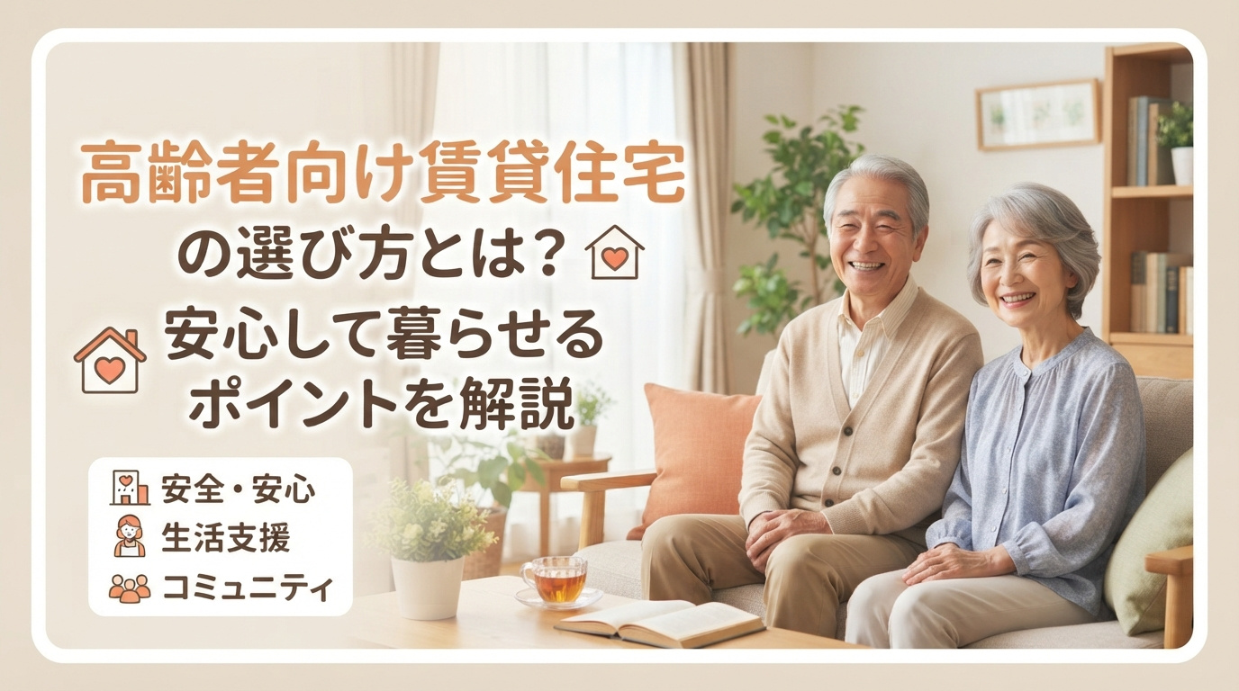 高齢者向け賃貸住宅の選び方とは？安心して暮らせるポイントを解説の画像