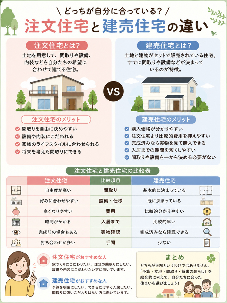 注文住宅との違いの画像