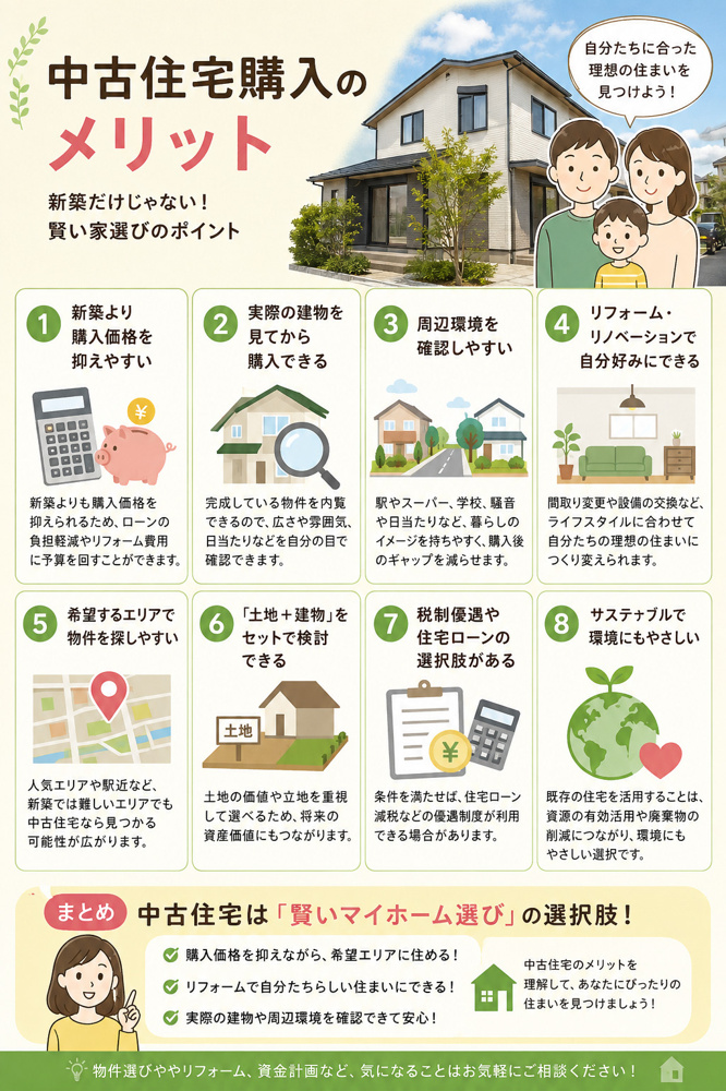 中古住宅購入のメリットの画像