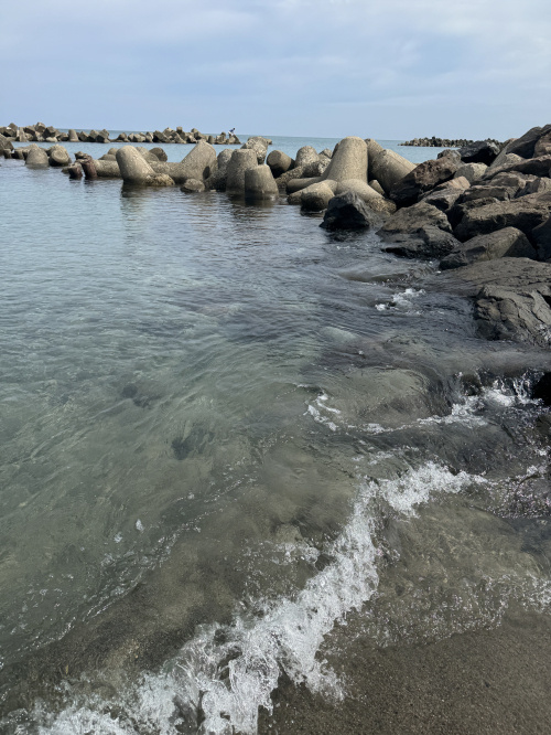 新潟の海って、こんなに透明なんだの画像