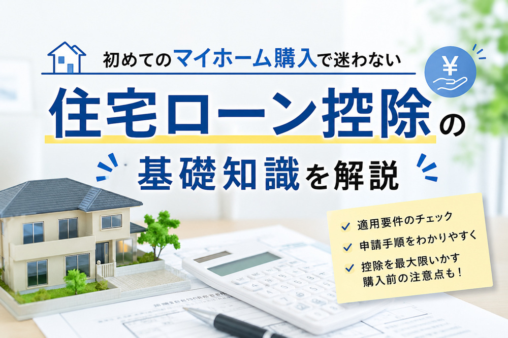 初めてのマイホーム購入で迷わない住宅ローン控除の基礎知識を解説の画像