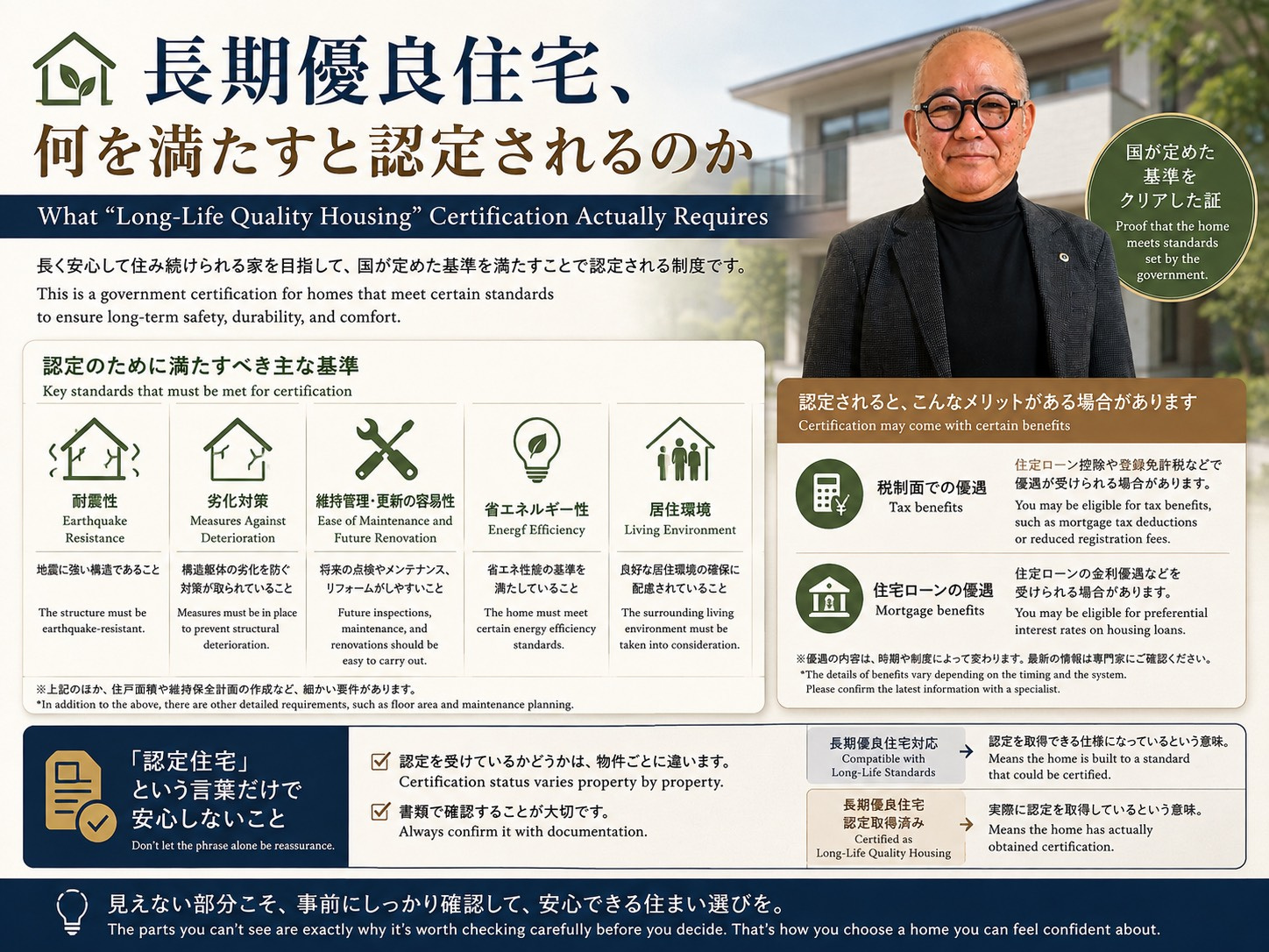 2026年9月25日長期優良住宅、何を満たすと認定されるのかの画像