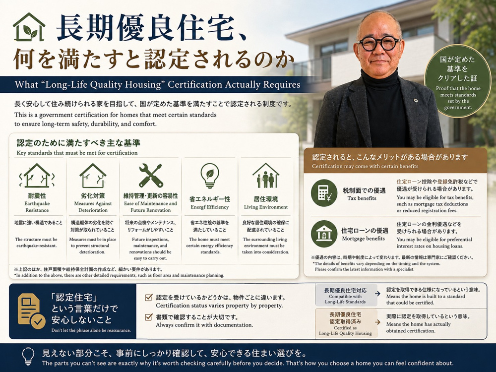 2026年9月25日長期優良住宅、何を満たすと認定されるのかの画像