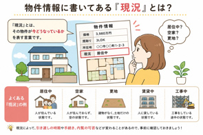 物件情報に書いてある「現況」とは?の画像