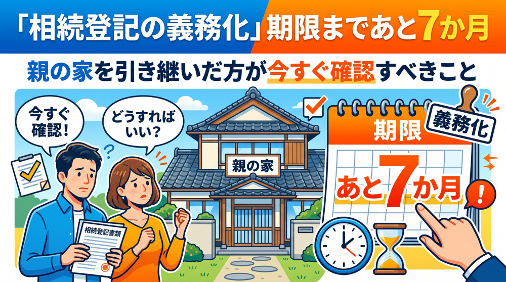 相続登記の義務化 期限まであと7か月、オーナーが今すべきことの画像