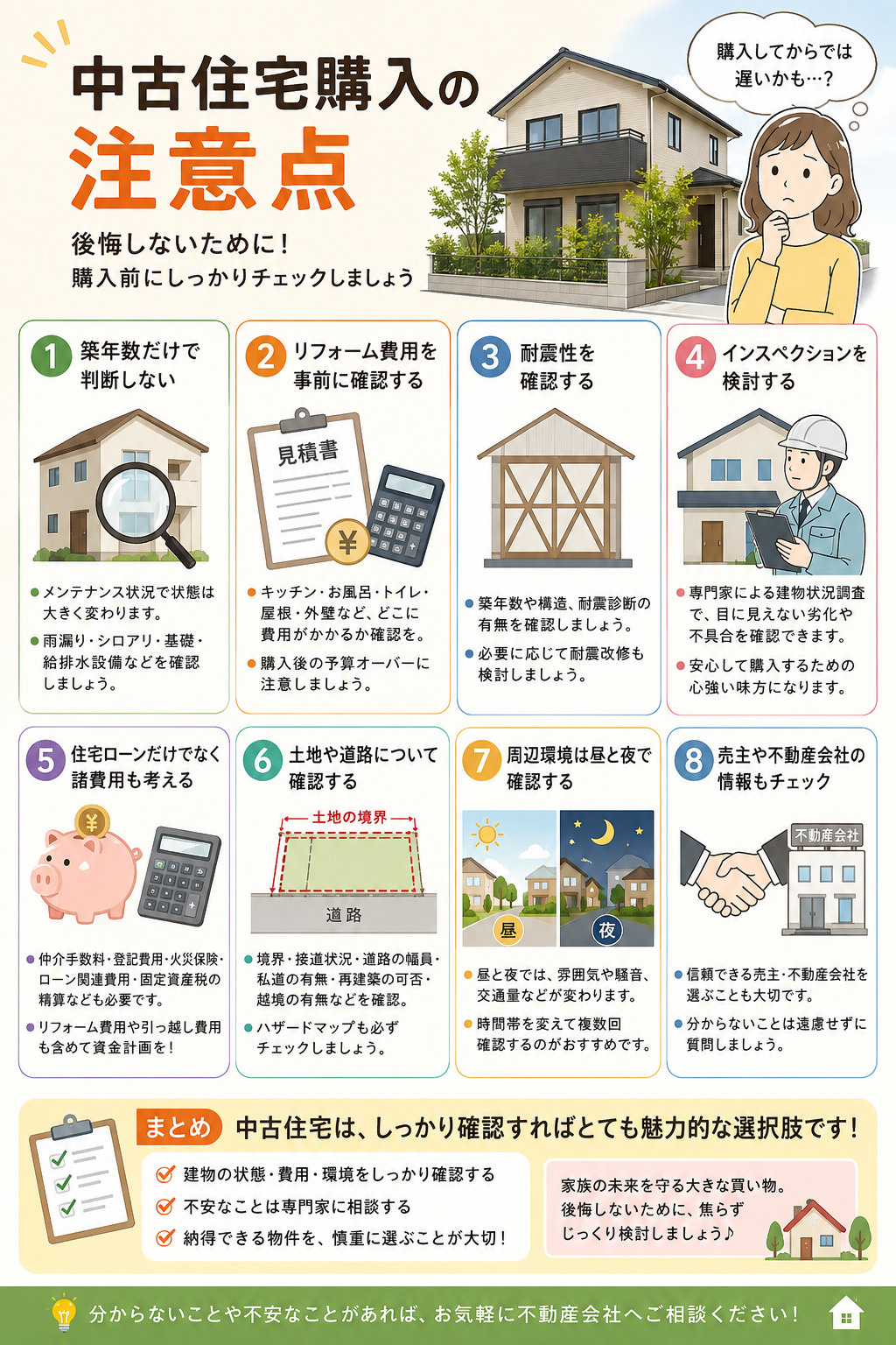 中古住宅購入の注意点の画像
