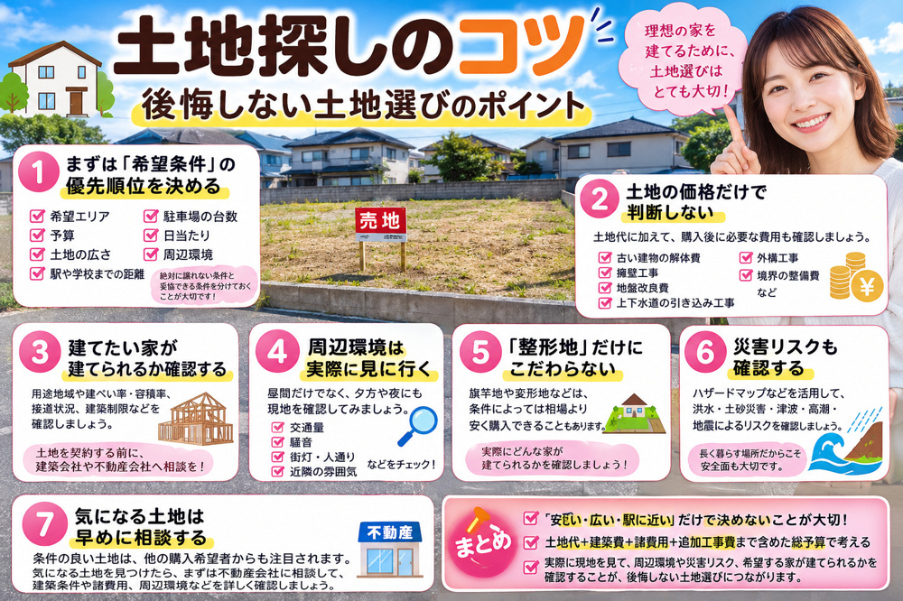 土地探しのコツの画像
