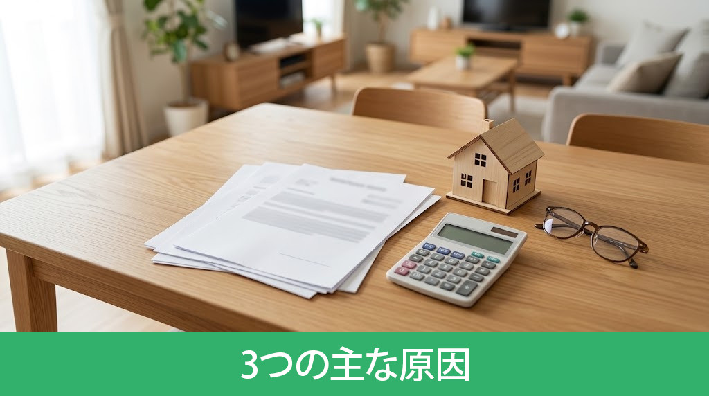 定年後に住宅ローンが払えない状態になる3つの原因