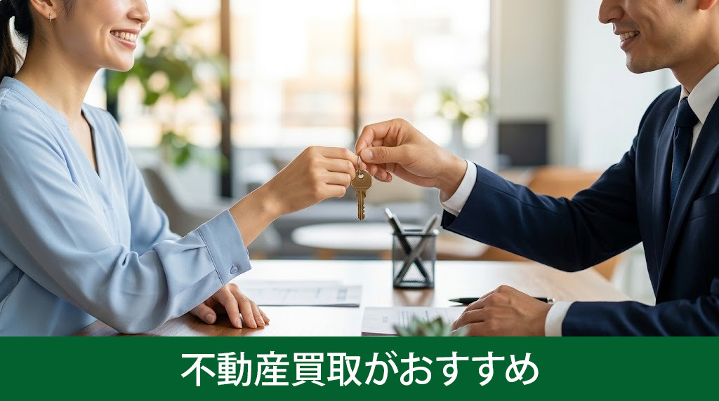 早期売却を目指すなら不動産買取がおすすめ