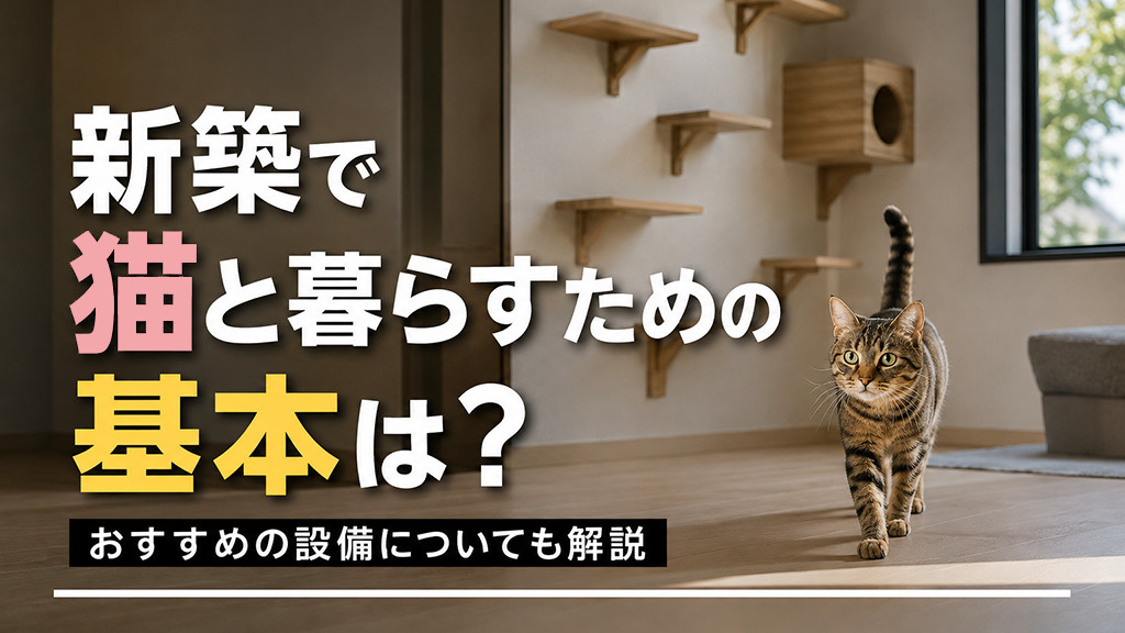 新築で猫と暮らすための基本は？おすすめの設備についても解説の画像