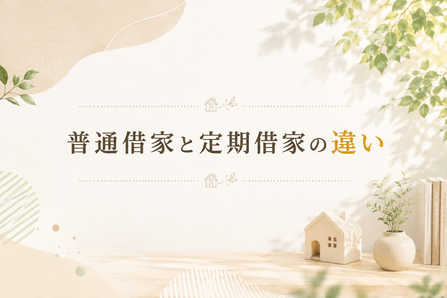 普通借家と定期借家の違いとは？の画像