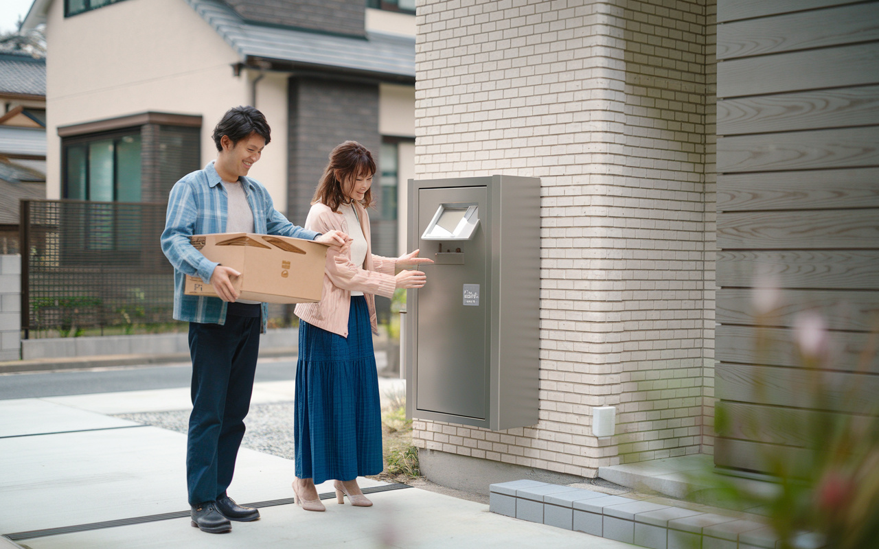 水戸市の新築戸建てに宅配ボックスは必要？共働き世帯が押さえたい必要性と選び方の画像