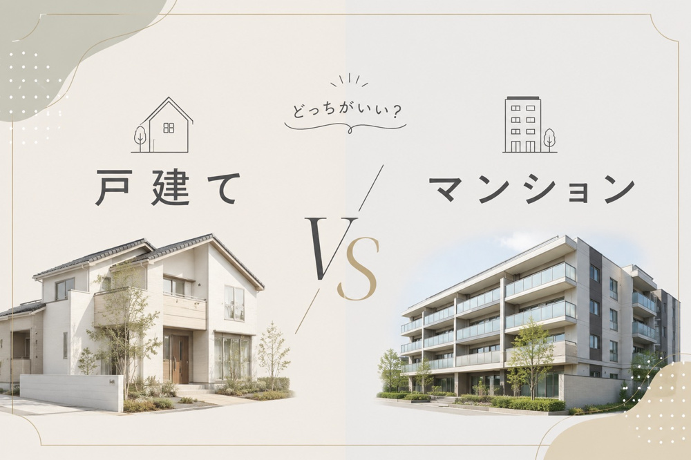 【戸建て vs マンション】北区で永住するならどっち？メリット・デメリット徹底比較の画像