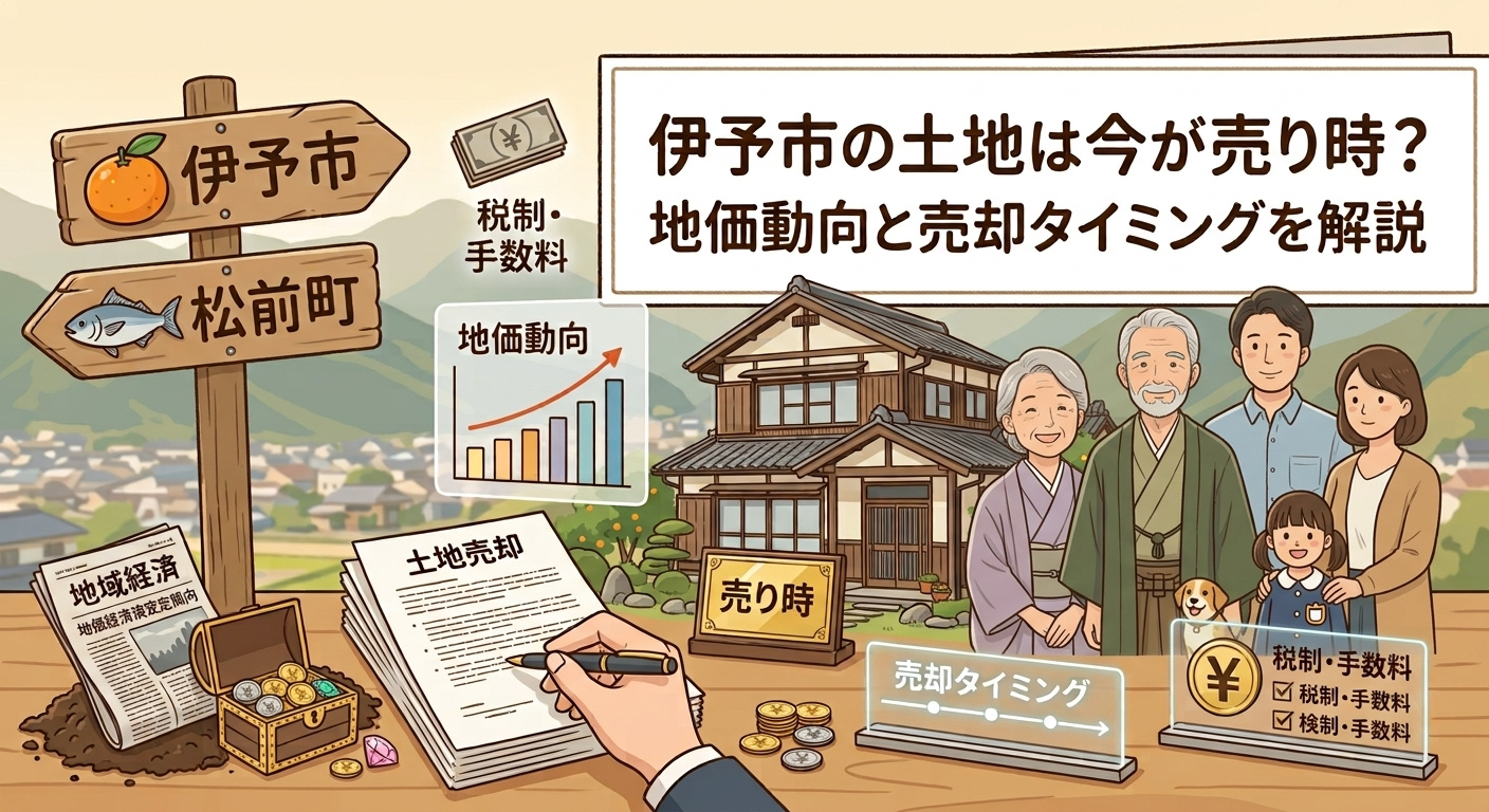 伊予市の土地は今が売り時？地価動向と売却タイミングを解説の画像