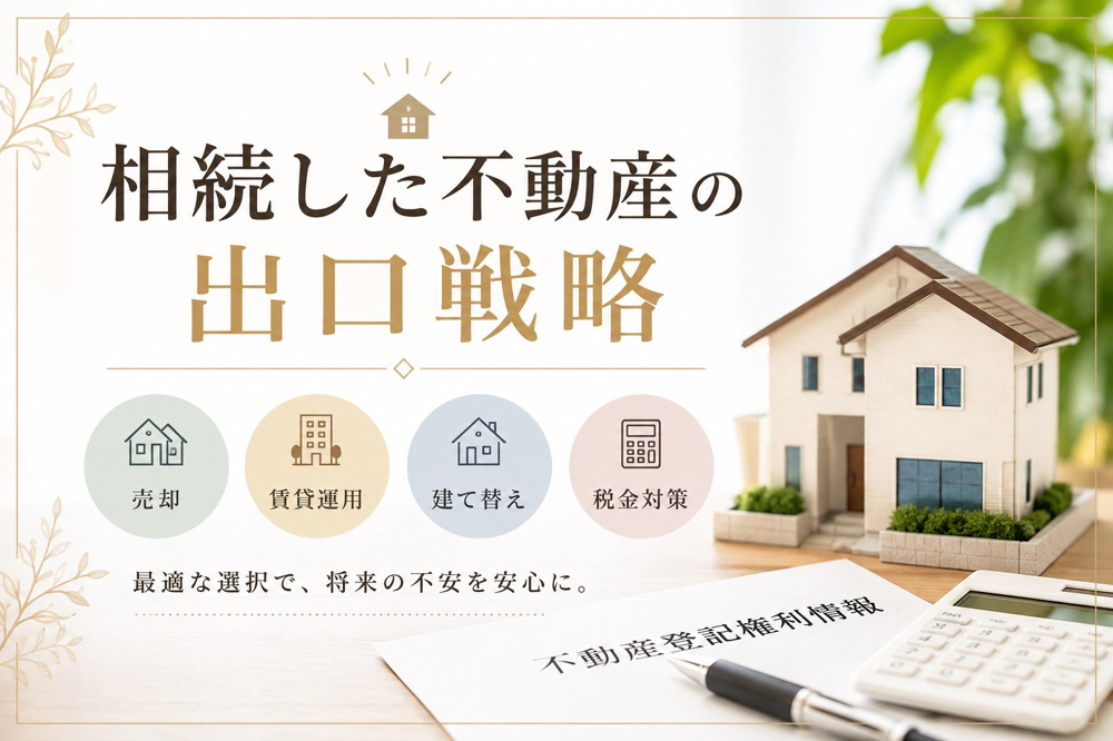 親名義の空き家をそのままにしていませんか？相続した不動産の出口戦略の画像