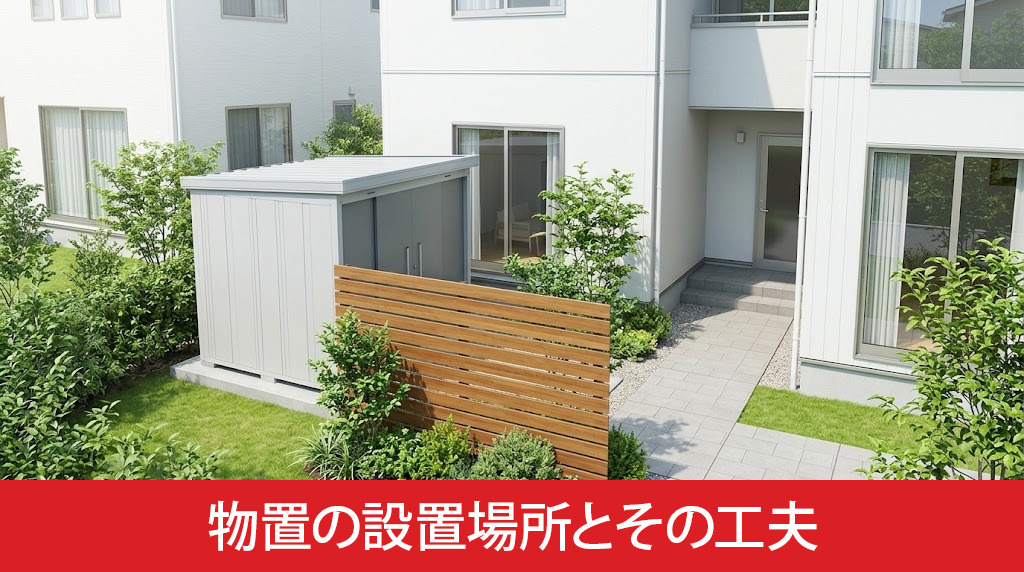 おすすめしたい物置の設置場所とその工夫