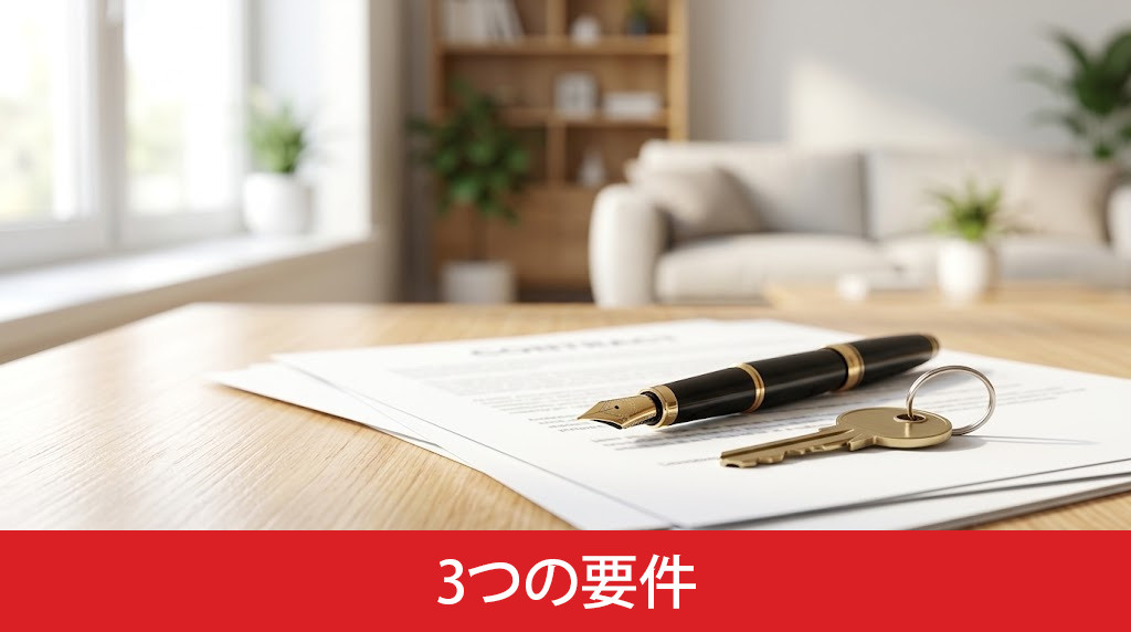 配偶者居住権を成立させるための3つの要件