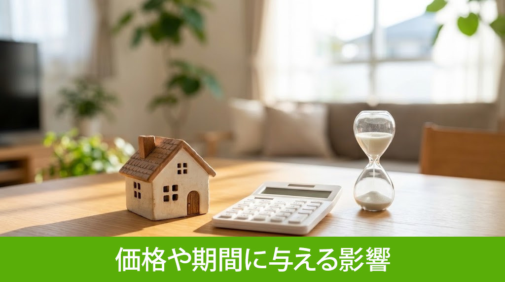 家を売る理由が価格や期間に与える影響