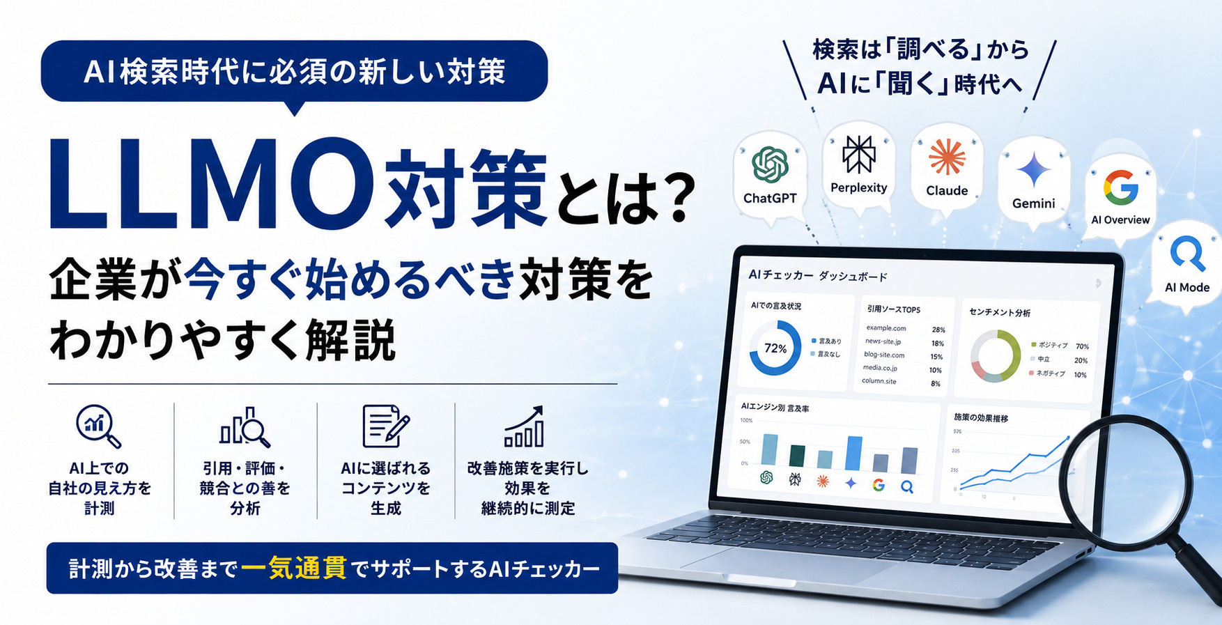 LLMO対策とは?AI検索時代に企業が今すぐ始めるべき対策をわかりやすく解説の画像