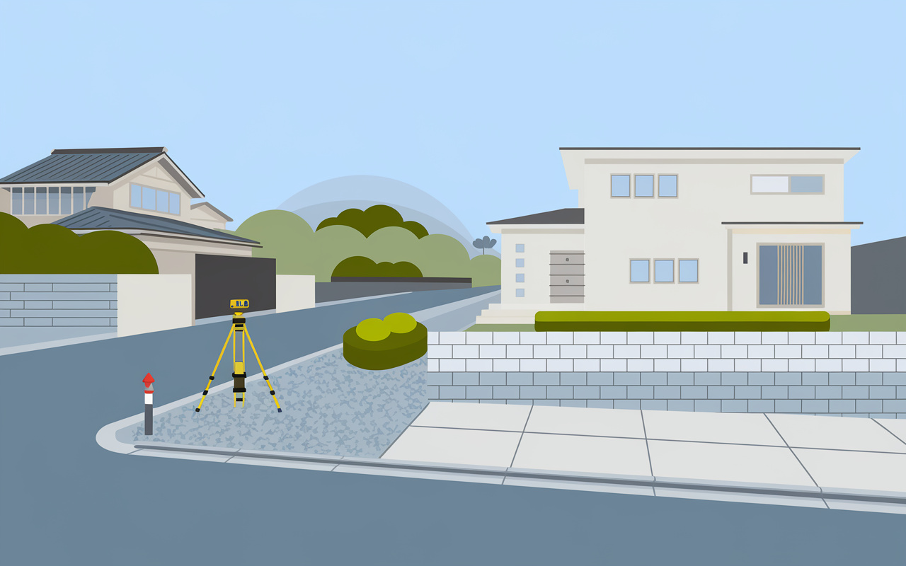土地境界や越境の不安は明石市の戸建て売却前に解消を!確定測量の費用や覚書の活用でブロック塀越境も安心売却の画像