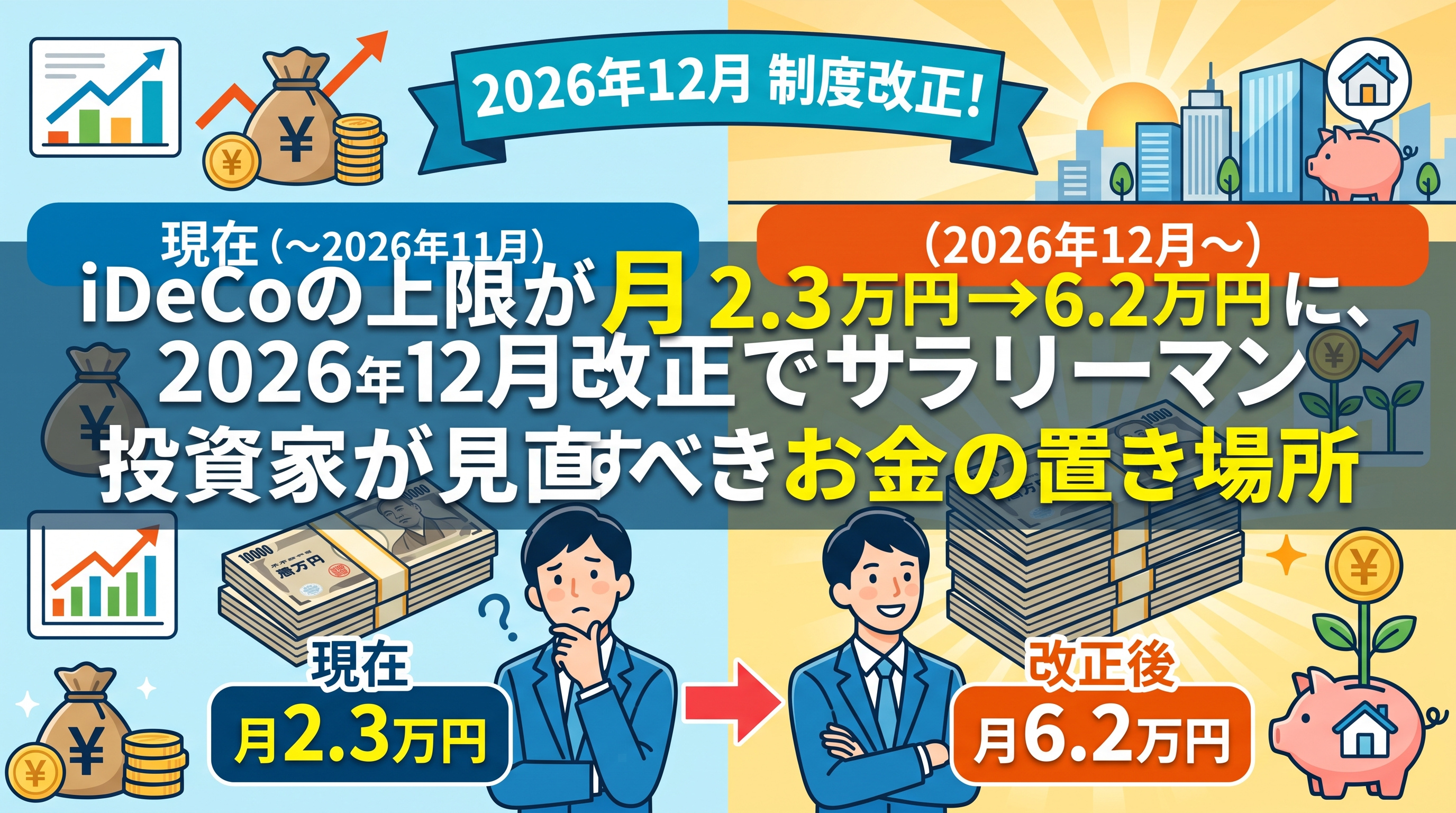 iDeCo月2.3万→6.2万円「サラリーマン投資家」の一手の画像