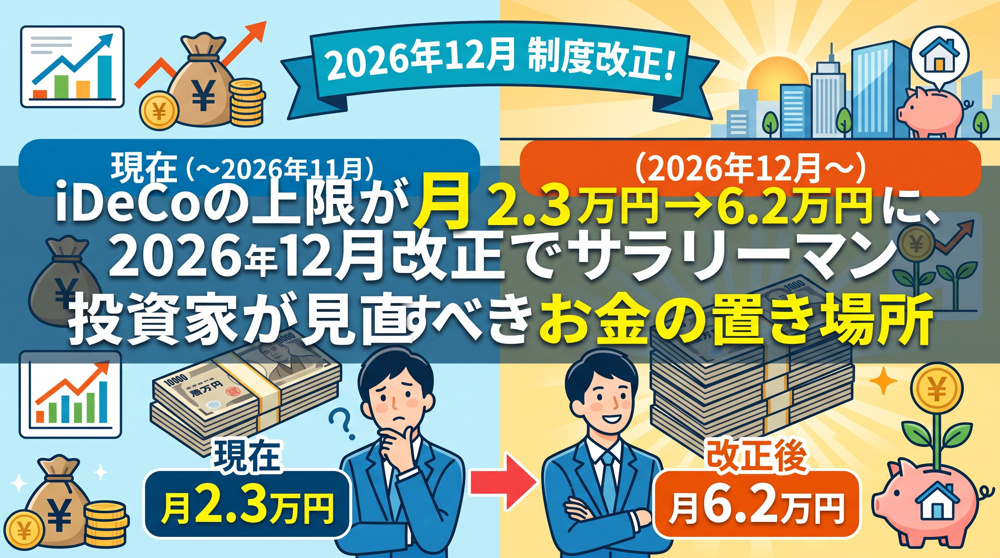 iDeCo月2.3万→6.2万円「サラリーマン投資家」の一手の画像