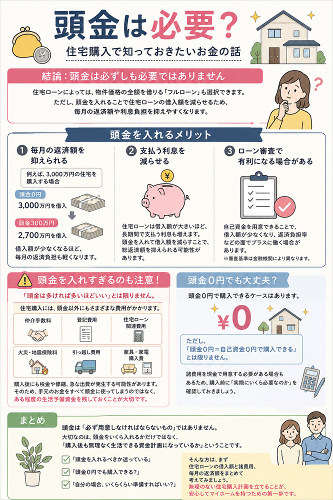 頭金は必要？の画像