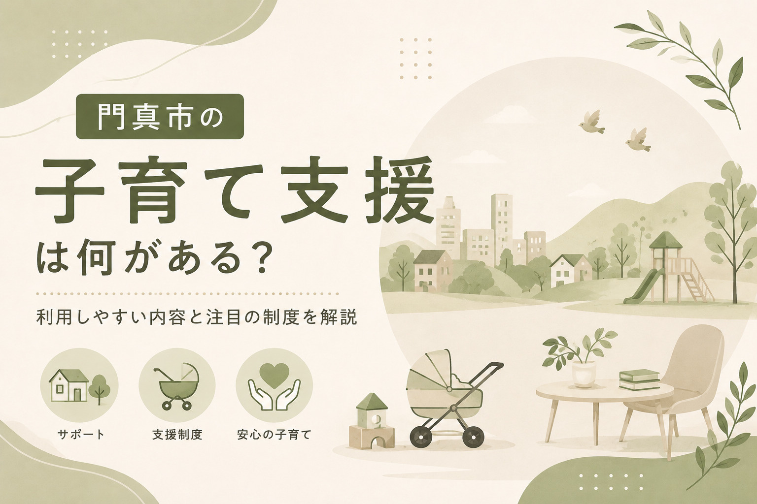 門真市の子育て支援は何がある？利用しやすい内容と注目の制度を解説の画像