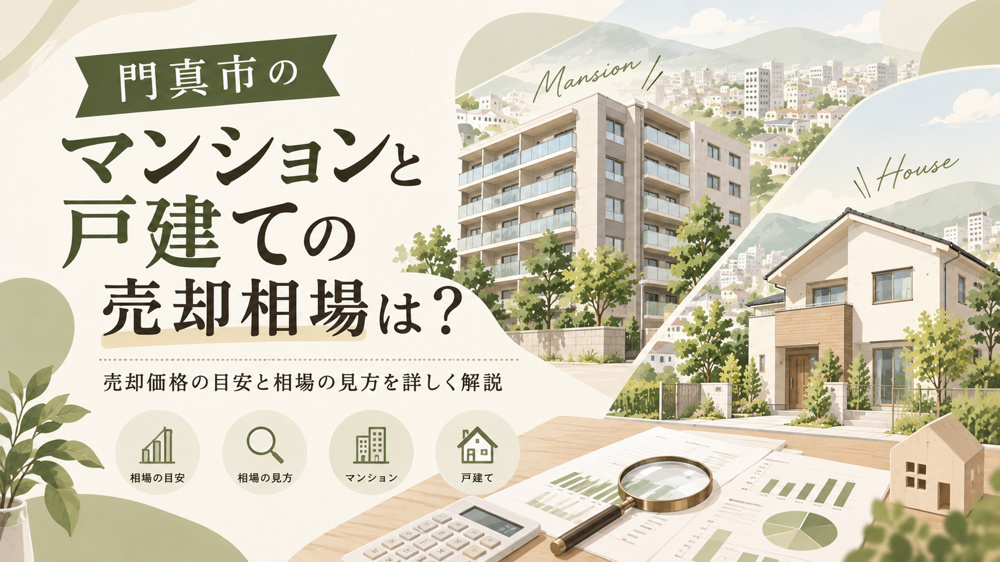 門真市のマンションと戸建ての売却相場は？売却価格の目安と相場の見方を詳しく解説の画像