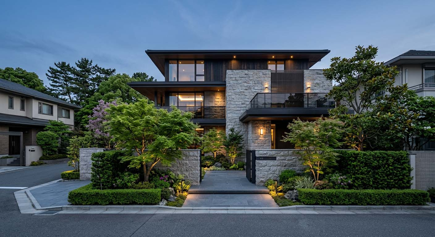 芦屋の街並みと景観条例に調和したモダンで洗練された注文住宅・リノベーション事例