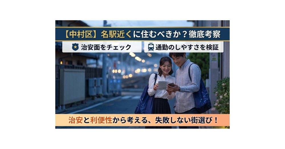 中村区で名駅近くに住むべきか？治安と通勤利便性から考えるの画像