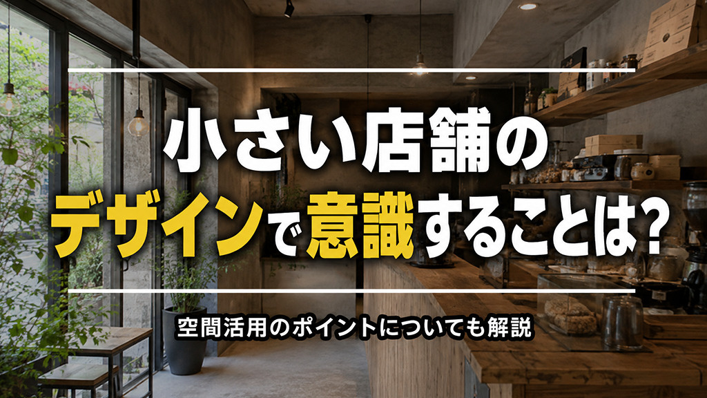 小さい店舗のデザインで意識することは？空間活用のポイントについても解説