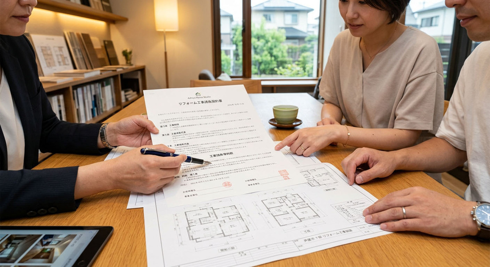リフォームの「工事請負契約書」に必ず入れておくべき条項とは何かの画像