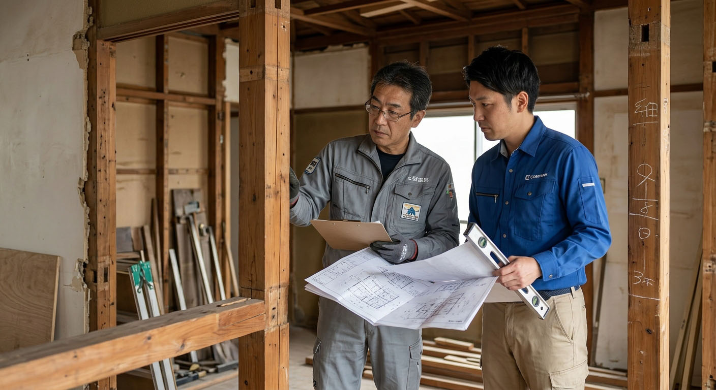 中古戸建の「間取り変更リフォーム」で「抜けない柱・壁」を見極める方法の画像
