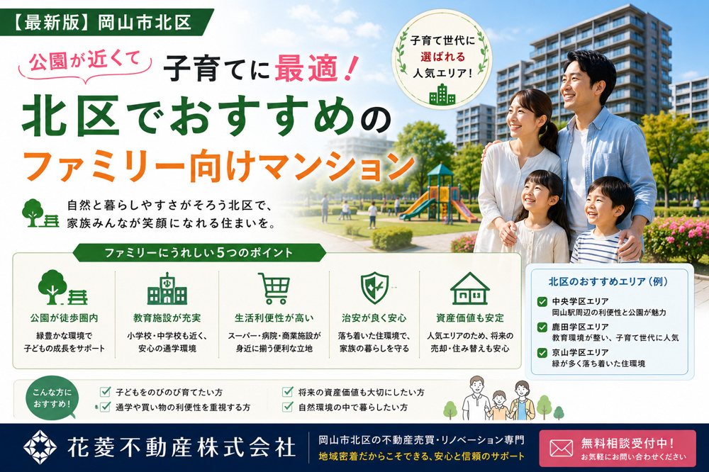 公園が近くて子育てに最適！北区でおすすめのファミリー向けマンションの画像