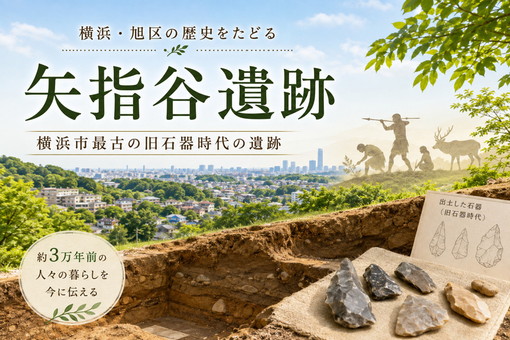 横浜市最古の旧石器時代の遺跡「矢指谷遺跡」｜旭区に残る約3万年前の歴史の画像
