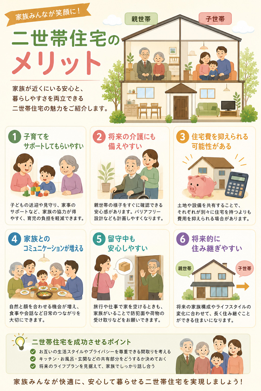 二世帯住宅のメリットの画像