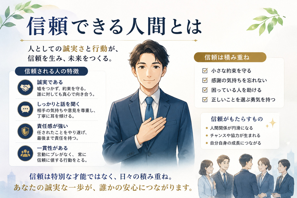 信頼される人間とはの画像