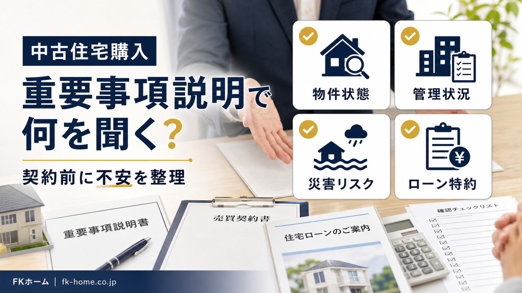 中古住宅購入の重要事項説明では何を聞く？契約前に確認したいポイントの画像
