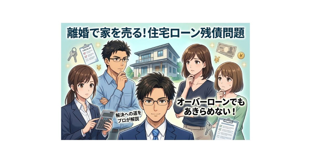 【漫画で解説】離婚で住宅ローンが残っている家は売却できる？オーバーローンの対処法の画像