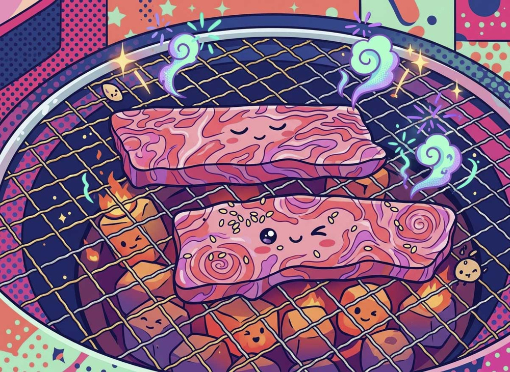 今日は　焼き肉の日ですの画像