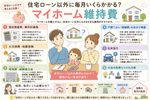 住宅ローン以外に毎月いくらかかる?マイホーム維持費の画像